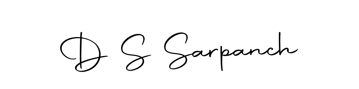 How to make D S Sarpanch signature? Autography-DOLnW is a professional autograph style. Create handwritten signature for D S Sarpanch name. D S Sarpanch signature style 10 images and pictures png