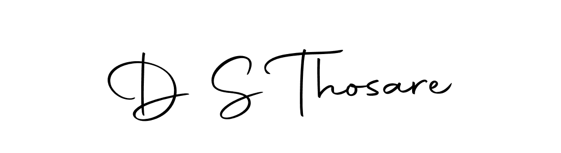 Create a beautiful signature design for name D S Thosare. With this signature (Autography-DOLnW) fonts, you can make a handwritten signature for free. D S Thosare signature style 10 images and pictures png