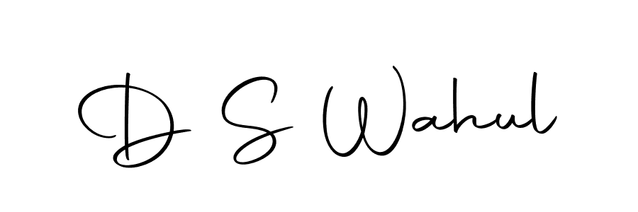 Make a beautiful signature design for name D S Wahul. With this signature (Autography-DOLnW) style, you can create a handwritten signature for free. D S Wahul signature style 10 images and pictures png