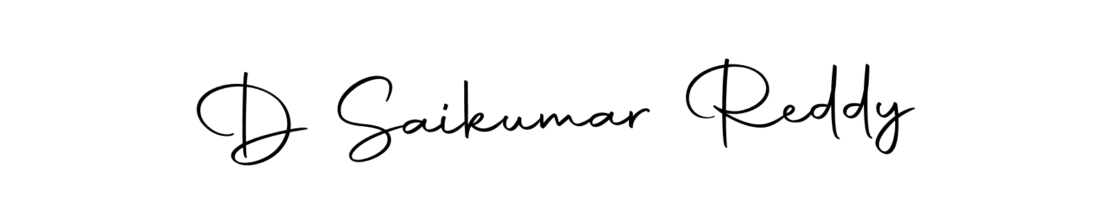 Design your own signature with our free online signature maker. With this signature software, you can create a handwritten (Autography-DOLnW) signature for name D Saikumar Reddy. D Saikumar Reddy signature style 10 images and pictures png