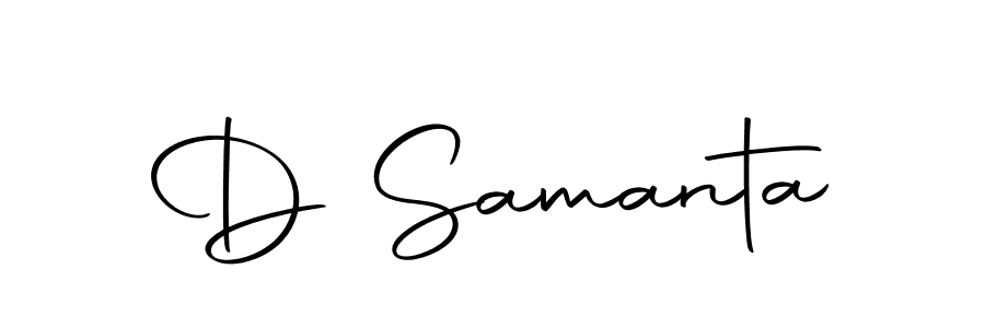 You can use this online signature creator to create a handwritten signature for the name D Samanta. This is the best online autograph maker. D Samanta signature style 10 images and pictures png