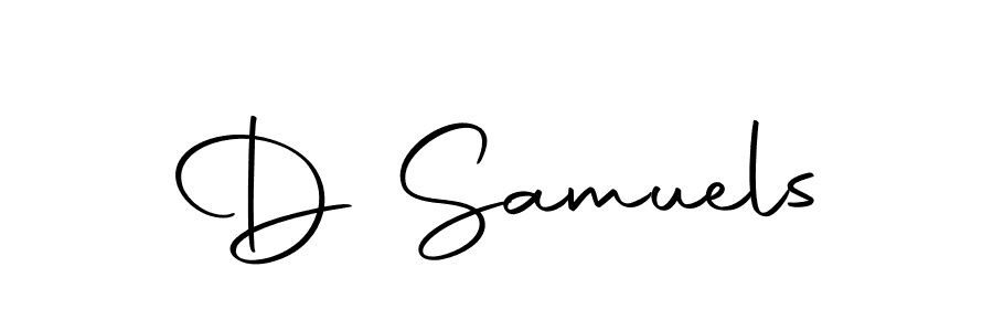The best way (Autography-DOLnW) to make a short signature is to pick only two or three words in your name. The name D Samuels include a total of six letters. For converting this name. D Samuels signature style 10 images and pictures png