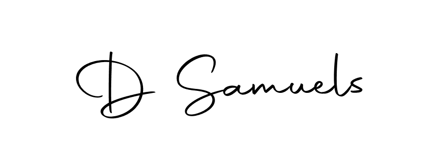 The best way (Autography-DOLnW) to make a short signature is to pick only two or three words in your name. The name D Samuels include a total of six letters. For converting this name. D Samuels signature style 10 images and pictures png