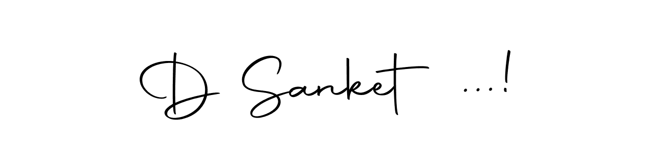 Design your own signature with our free online signature maker. With this signature software, you can create a handwritten (Autography-DOLnW) signature for name D Sanket ...!. D Sanket ...! signature style 10 images and pictures png