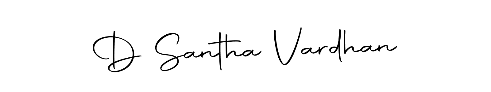 The best way (Autography-DOLnW) to make a short signature is to pick only two or three words in your name. The name D Santha Vardhan include a total of six letters. For converting this name. D Santha Vardhan signature style 10 images and pictures png