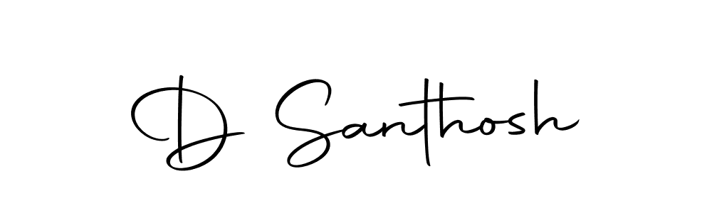 Also we have D Santhosh name is the best signature style. Create professional handwritten signature collection using Autography-DOLnW autograph style. D Santhosh signature style 10 images and pictures png
