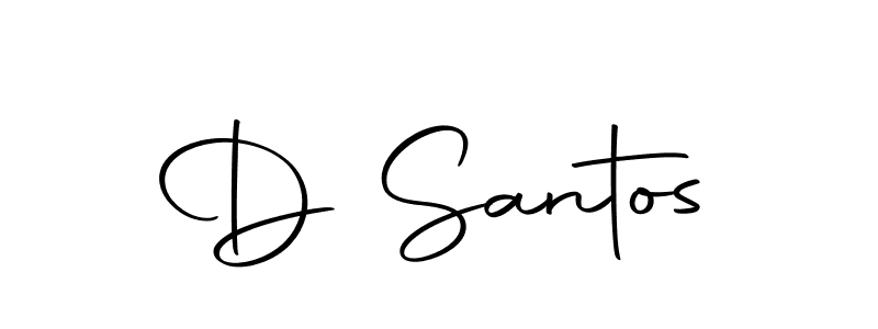 Also we have D Santos name is the best signature style. Create professional handwritten signature collection using Autography-DOLnW autograph style. D Santos signature style 10 images and pictures png