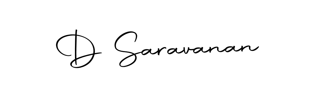 Create a beautiful signature design for name D Saravanan. With this signature (Autography-DOLnW) fonts, you can make a handwritten signature for free. D Saravanan signature style 10 images and pictures png