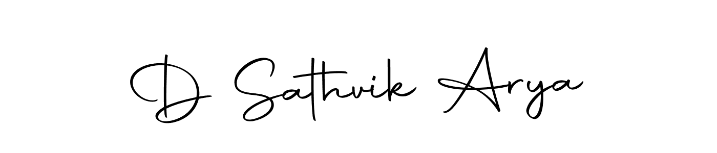 Make a beautiful signature design for name D Sathvik Arya. With this signature (Autography-DOLnW) style, you can create a handwritten signature for free. D Sathvik Arya signature style 10 images and pictures png