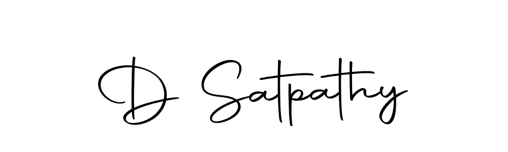 Use a signature maker to create a handwritten signature online. With this signature software, you can design (Autography-DOLnW) your own signature for name D Satpathy. D Satpathy signature style 10 images and pictures png
