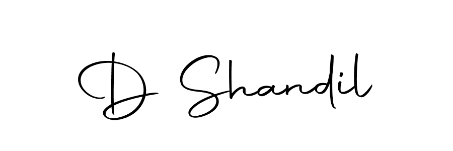 Use a signature maker to create a handwritten signature online. With this signature software, you can design (Autography-DOLnW) your own signature for name D Shandil. D Shandil signature style 10 images and pictures png