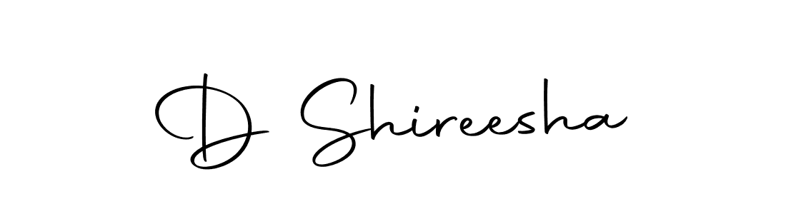 Create a beautiful signature design for name D Shireesha. With this signature (Autography-DOLnW) fonts, you can make a handwritten signature for free. D Shireesha signature style 10 images and pictures png