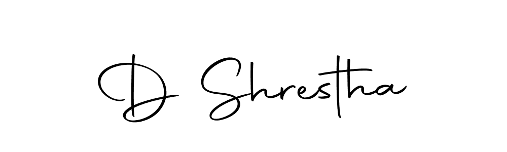 The best way (Autography-DOLnW) to make a short signature is to pick only two or three words in your name. The name D Shrestha include a total of six letters. For converting this name. D Shrestha signature style 10 images and pictures png