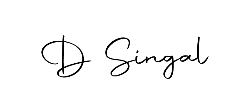 Create a beautiful signature design for name D Singal. With this signature (Autography-DOLnW) fonts, you can make a handwritten signature for free. D Singal signature style 10 images and pictures png