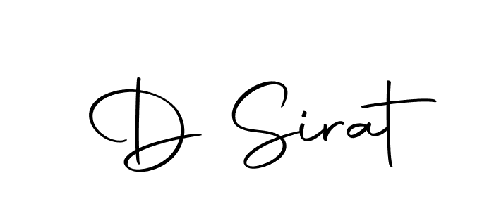 You should practise on your own different ways (Autography-DOLnW) to write your name (D Sirat) in signature. don't let someone else do it for you. D Sirat signature style 10 images and pictures png