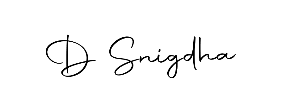 You should practise on your own different ways (Autography-DOLnW) to write your name (D Snigdha) in signature. don't let someone else do it for you. D Snigdha signature style 10 images and pictures png