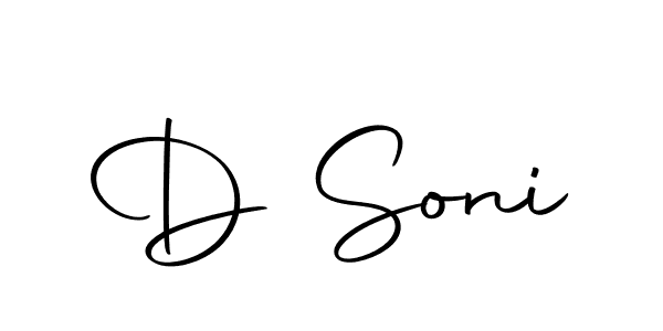 You should practise on your own different ways (Autography-DOLnW) to write your name (D Soni) in signature. don't let someone else do it for you. D Soni signature style 10 images and pictures png