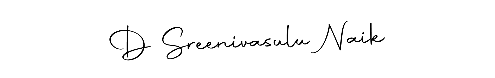 You should practise on your own different ways (Autography-DOLnW) to write your name (D Sreenivasulu Naik) in signature. don't let someone else do it for you. D Sreenivasulu Naik signature style 10 images and pictures png