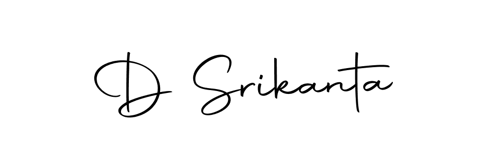 Create a beautiful signature design for name D Srikanta. With this signature (Autography-DOLnW) fonts, you can make a handwritten signature for free. D Srikanta signature style 10 images and pictures png