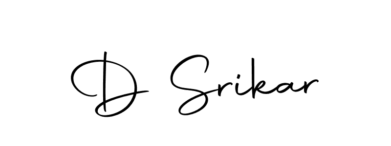 How to make D Srikar name signature. Use Autography-DOLnW style for creating short signs online. This is the latest handwritten sign. D Srikar signature style 10 images and pictures png