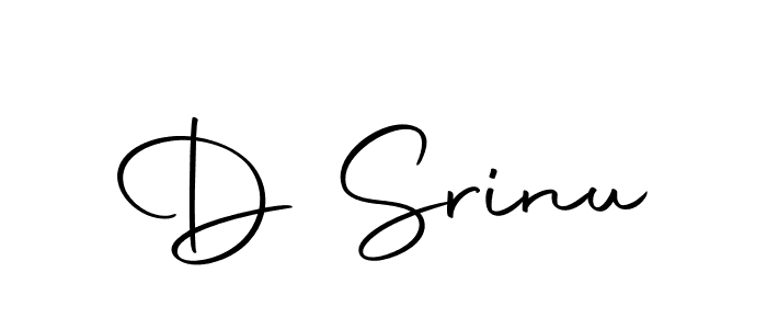 Also we have D Srinu name is the best signature style. Create professional handwritten signature collection using Autography-DOLnW autograph style. D Srinu signature style 10 images and pictures png