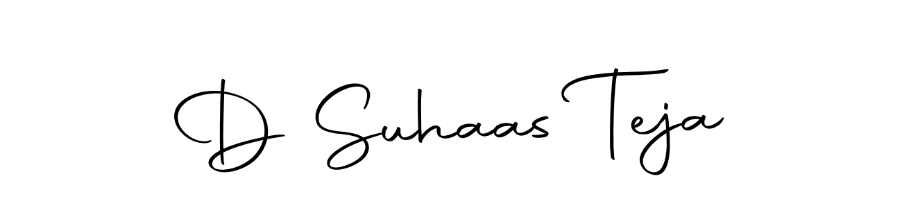 Also we have D Suhaas Teja name is the best signature style. Create professional handwritten signature collection using Autography-DOLnW autograph style. D Suhaas Teja signature style 10 images and pictures png