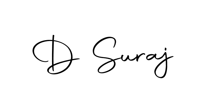 Create a beautiful signature design for name D Suraj. With this signature (Autography-DOLnW) fonts, you can make a handwritten signature for free. D Suraj signature style 10 images and pictures png
