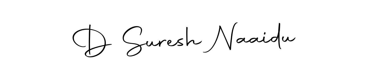 How to make D Suresh Naaidu name signature. Use Autography-DOLnW style for creating short signs online. This is the latest handwritten sign. D Suresh Naaidu signature style 10 images and pictures png