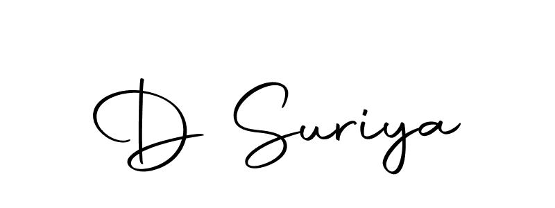 How to make D Suriya signature? Autography-DOLnW is a professional autograph style. Create handwritten signature for D Suriya name. D Suriya signature style 10 images and pictures png