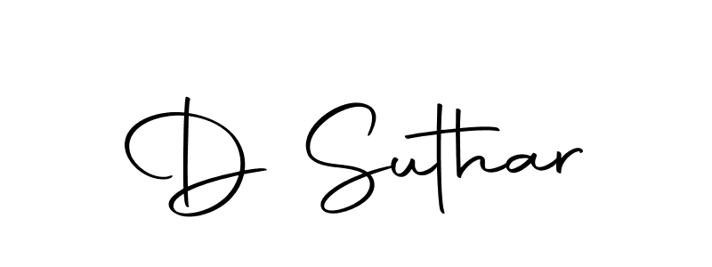 Also we have D Suthar name is the best signature style. Create professional handwritten signature collection using Autography-DOLnW autograph style. D Suthar signature style 10 images and pictures png