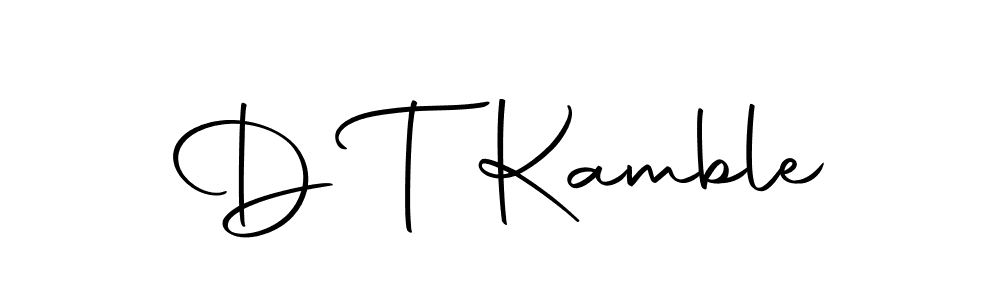 Also we have D T Kamble name is the best signature style. Create professional handwritten signature collection using Autography-DOLnW autograph style. D T Kamble signature style 10 images and pictures png