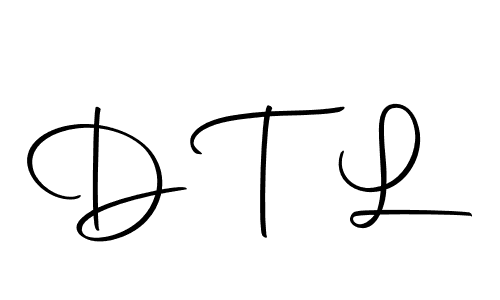 Create a beautiful signature design for name D T L. With this signature (Autography-DOLnW) fonts, you can make a handwritten signature for free. D T L signature style 10 images and pictures png