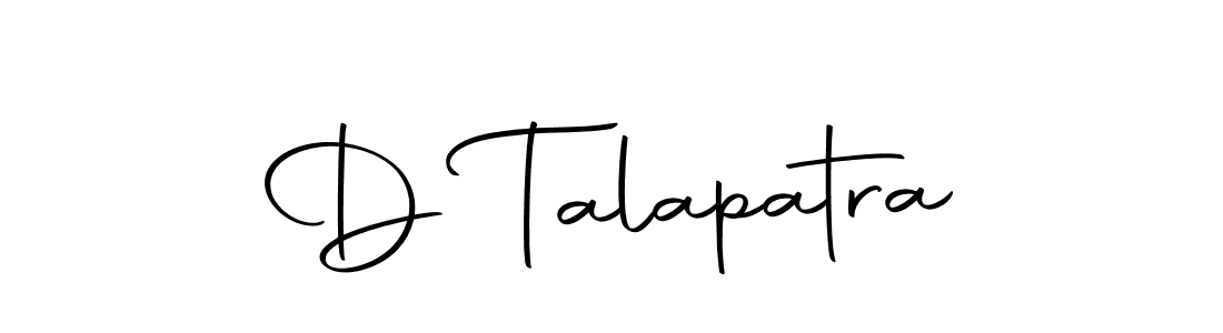 Also we have D Talapatra name is the best signature style. Create professional handwritten signature collection using Autography-DOLnW autograph style. D Talapatra signature style 10 images and pictures png
