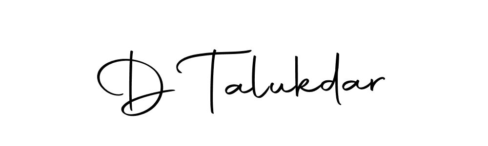 Also we have D Talukdar name is the best signature style. Create professional handwritten signature collection using Autography-DOLnW autograph style. D Talukdar signature style 10 images and pictures png