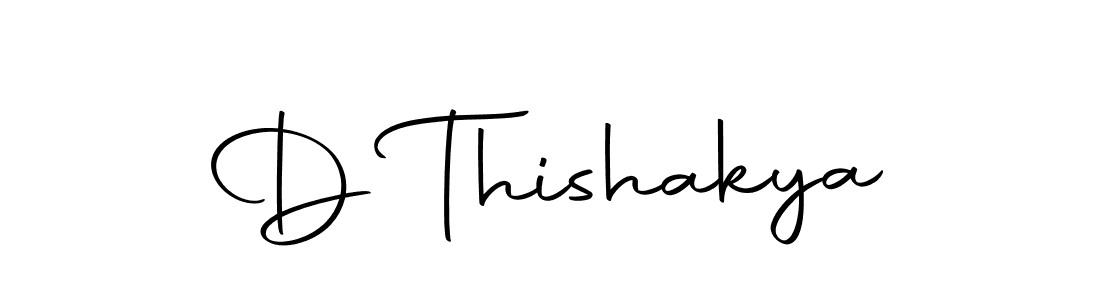 Use a signature maker to create a handwritten signature online. With this signature software, you can design (Autography-DOLnW) your own signature for name D Thishakya. D Thishakya signature style 10 images and pictures png