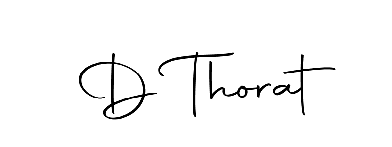 The best way (Autography-DOLnW) to make a short signature is to pick only two or three words in your name. The name D Thorat include a total of six letters. For converting this name. D Thorat signature style 10 images and pictures png