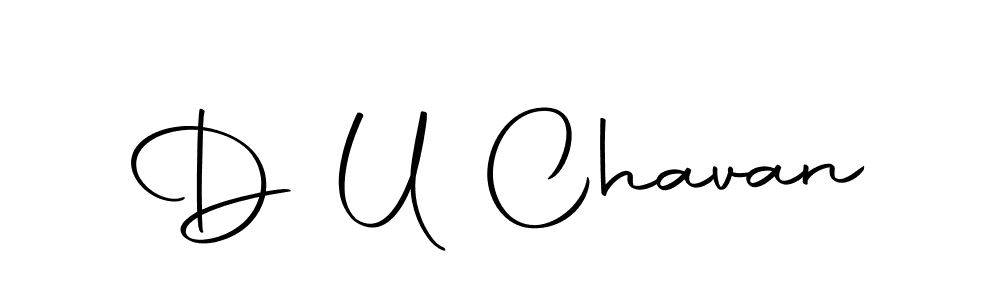 How to make D U Chavan name signature. Use Autography-DOLnW style for creating short signs online. This is the latest handwritten sign. D U Chavan signature style 10 images and pictures png