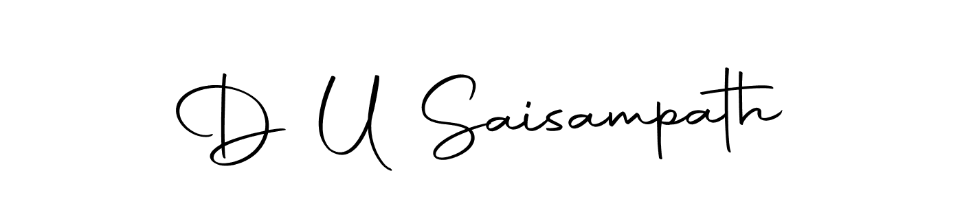 Similarly Autography-DOLnW is the best handwritten signature design. Signature creator online .You can use it as an online autograph creator for name D U Saisampath. D U Saisampath signature style 10 images and pictures png