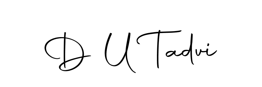 Also we have D U Tadvi name is the best signature style. Create professional handwritten signature collection using Autography-DOLnW autograph style. D U Tadvi signature style 10 images and pictures png