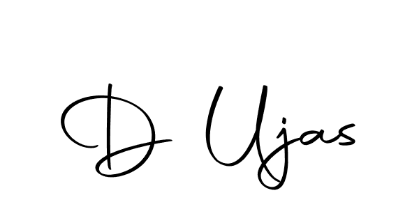 How to make D Ujas name signature. Use Autography-DOLnW style for creating short signs online. This is the latest handwritten sign. D Ujas signature style 10 images and pictures png