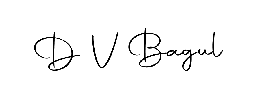 How to make D V Bagul signature? Autography-DOLnW is a professional autograph style. Create handwritten signature for D V Bagul name. D V Bagul signature style 10 images and pictures png