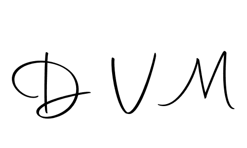 Create a beautiful signature design for name D V M. With this signature (Autography-DOLnW) fonts, you can make a handwritten signature for free. D V M signature style 10 images and pictures png