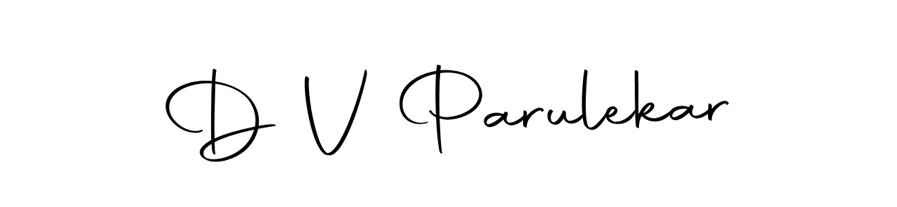 Make a beautiful signature design for name D V Parulekar. Use this online signature maker to create a handwritten signature for free. D V Parulekar signature style 10 images and pictures png