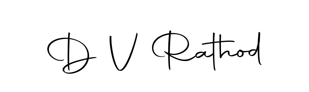 Make a beautiful signature design for name D V Rathod. With this signature (Autography-DOLnW) style, you can create a handwritten signature for free. D V Rathod signature style 10 images and pictures png