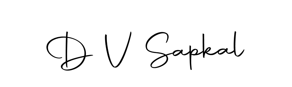 Make a beautiful signature design for name D V Sapkal. With this signature (Autography-DOLnW) style, you can create a handwritten signature for free. D V Sapkal signature style 10 images and pictures png