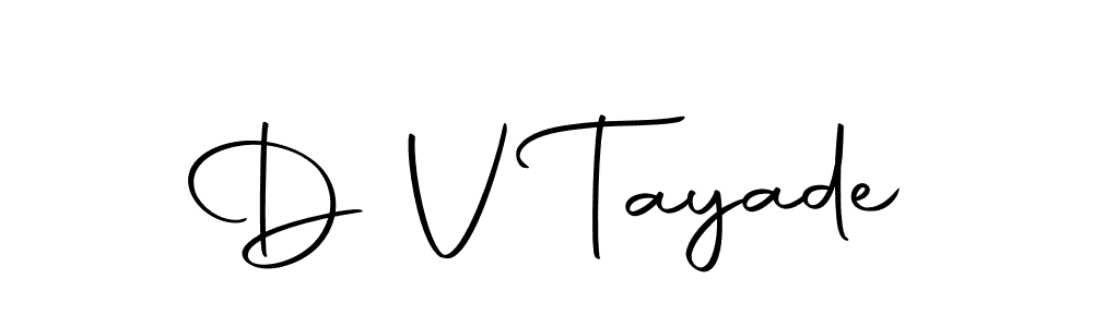 Make a beautiful signature design for name D V Tayade. Use this online signature maker to create a handwritten signature for free. D V Tayade signature style 10 images and pictures png