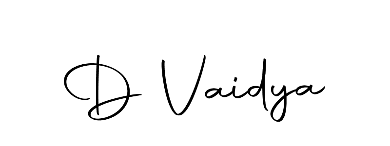 The best way (Autography-DOLnW) to make a short signature is to pick only two or three words in your name. The name D Vaidya include a total of six letters. For converting this name. D Vaidya signature style 10 images and pictures png