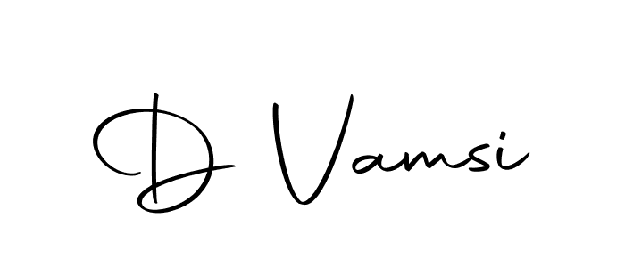 Create a beautiful signature design for name D Vamsi. With this signature (Autography-DOLnW) fonts, you can make a handwritten signature for free. D Vamsi signature style 10 images and pictures png