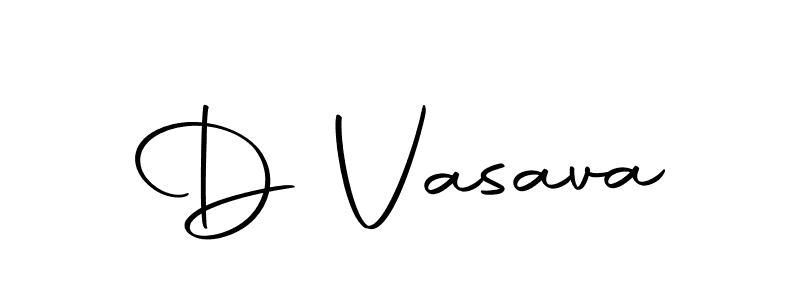How to make D Vasava name signature. Use Autography-DOLnW style for creating short signs online. This is the latest handwritten sign. D Vasava signature style 10 images and pictures png