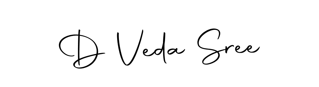 Make a beautiful signature design for name D Veda Sree. With this signature (Autography-DOLnW) style, you can create a handwritten signature for free. D Veda Sree signature style 10 images and pictures png